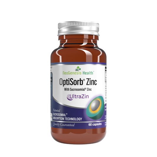 OptiSorb Zinc Patented Sucrosomial Zinc + Copper + Selenium (Gut-Friendly)