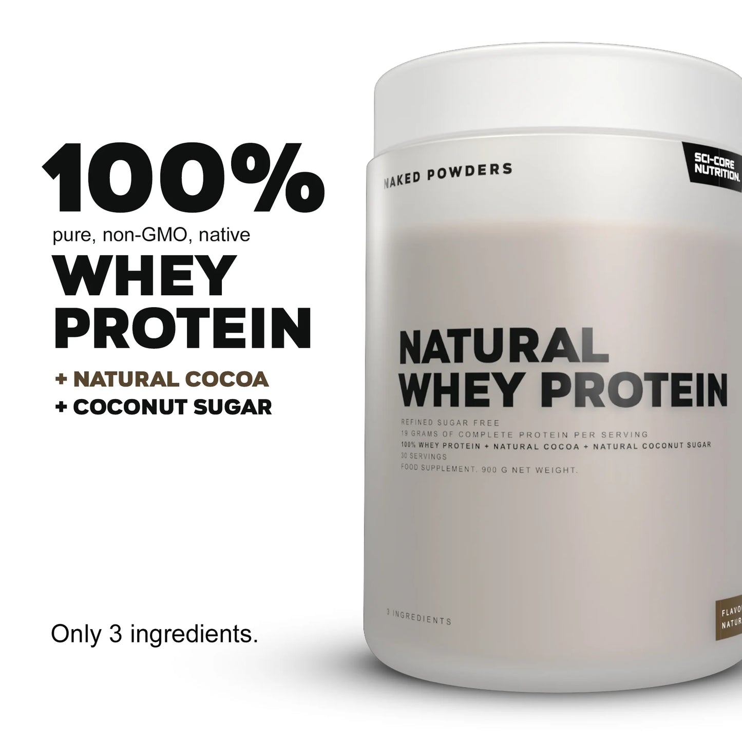 Naked Natural Whey Protein | 900g (30 Servings)