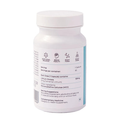 Lithium Orotate | 5mg Elemental Lithium