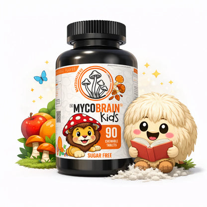 MycoBrain KIDS Chew Tablets Lions Maine Tangerine
